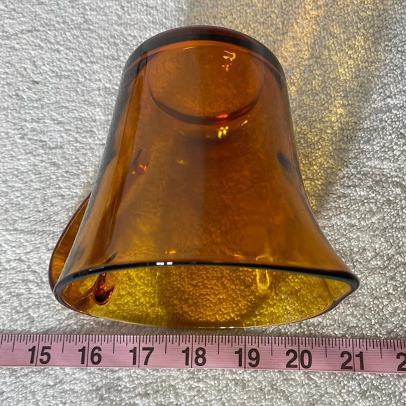 Vintage MCM Duralex France Amber Glass Jug Creamer Pitcher - Picture 13 of 14